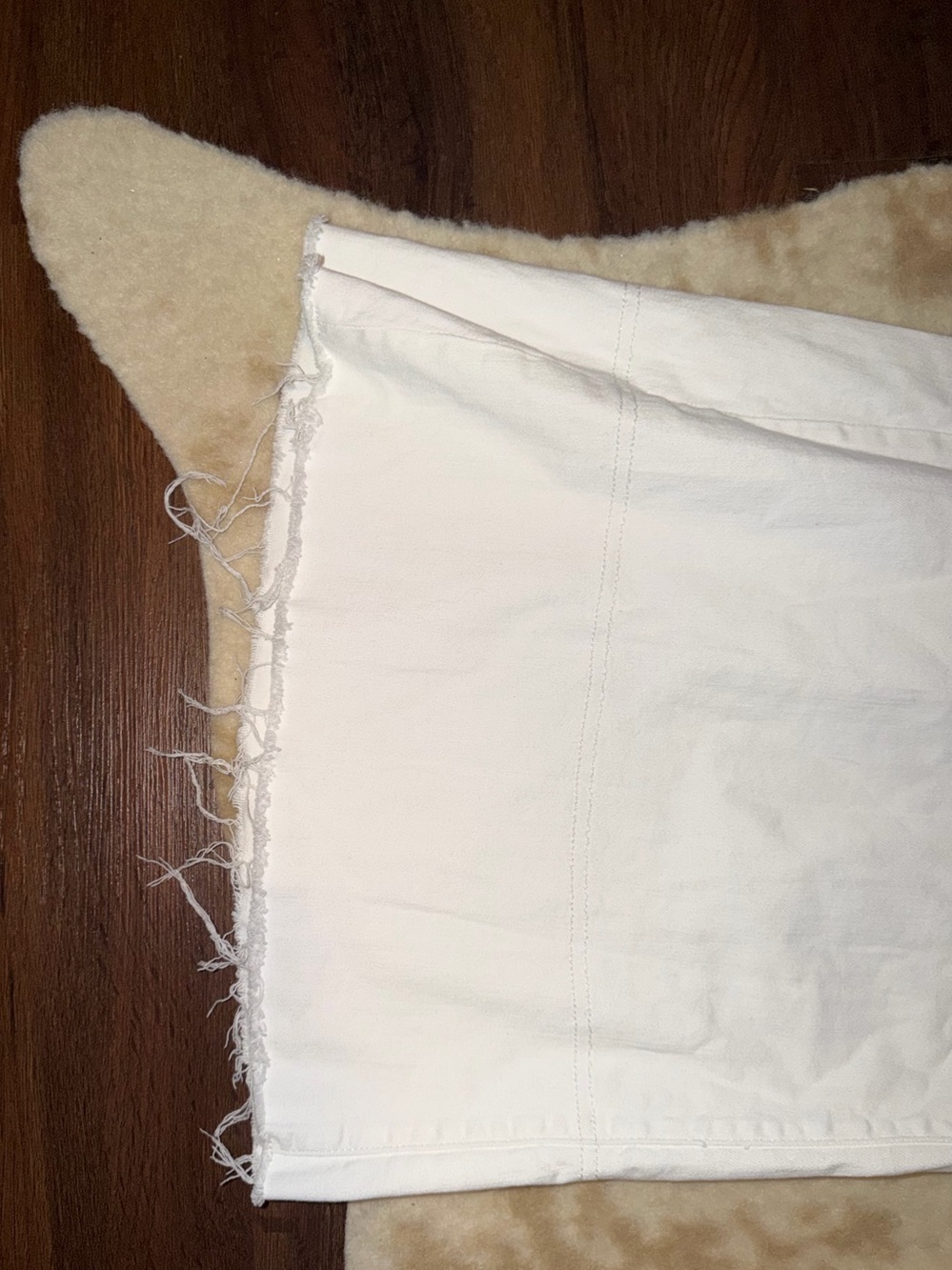 Anthro The Full Raver High-Rise Wide Leg Jeans Pilcro Cream $178 nwot summer - Picture 7 of 11